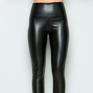 Faux leather leggings
